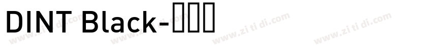 DINT Black字体转换